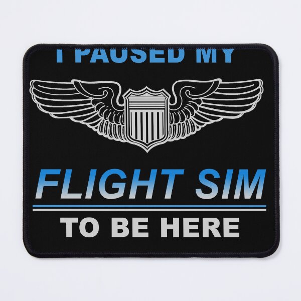 Item preview, I Paused my Flight Sim to Be Here Silver Pilot Wings designed and sold by RealPilotDesign.