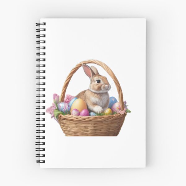 Item preview,  cute rabbit in a basket designed and sold by Expressions-Sel.