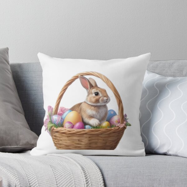 Item preview,  cute rabbit in a basket designed and sold by Expressions-Sel.
