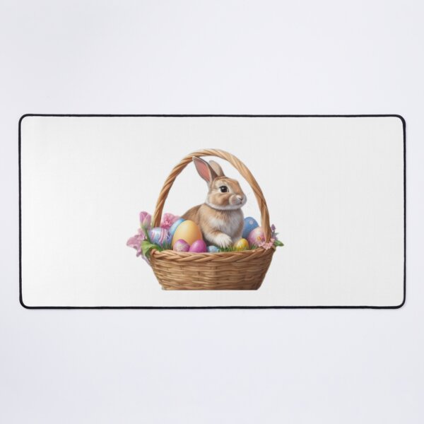 Item preview,  cute rabbit in a basket designed and sold by Expressions-Sel.