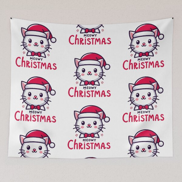 Item preview, Meowy Christmas designed and sold by Vkinsify.