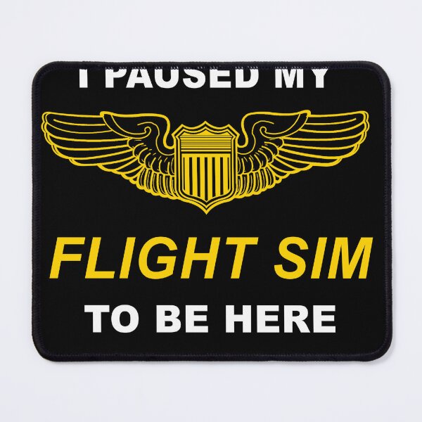 Item preview, I Paused my Flight Sim to Be Here Gold Pilot Wings designed and sold by RealPilotDesign.