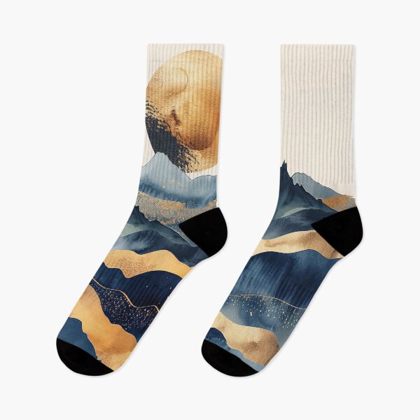 Item preview, Marble Mountain Watercolor Indigo Adventure Collage designed and sold by TravelDream.
