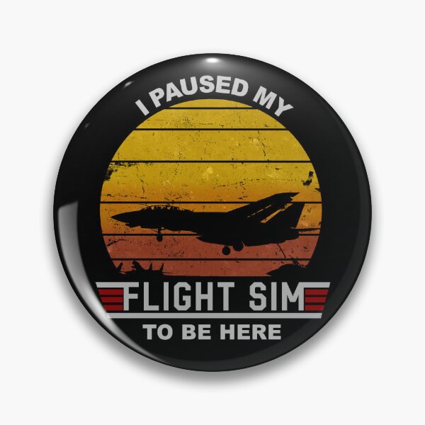 Item preview, I Paused my Flight Sim to Be Here F-14 Tomcat Jet Sunset Trap Landing designed and sold by RealPilotDesign.