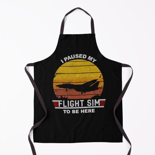 Item preview, I Paused my Flight Sim to Be Here F-14 Tomcat Jet Sunset Trap Landing designed and sold by RealPilotDesign.