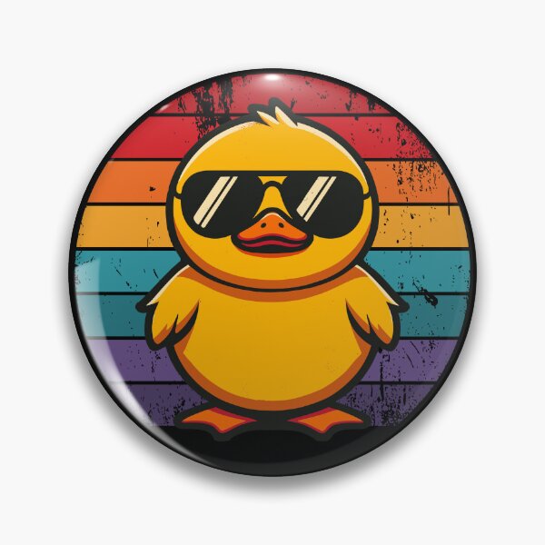 Item preview, Cool Retro Yellow Duck in Sunglasses 70s 80s 90s Funny Duck designed and sold by KsuAnn.