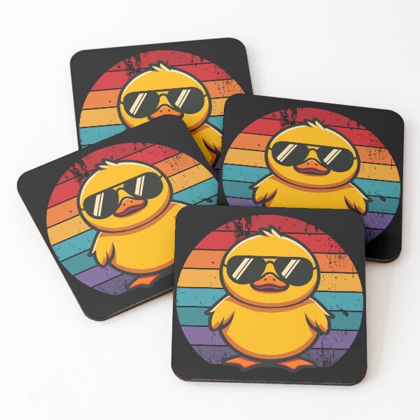 Item preview, Cool Retro Yellow Duck in Sunglasses 70s 80s 90s Funny Duck designed and sold by KsuAnn.