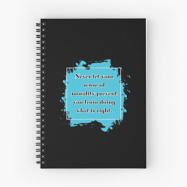 Item preview, Never let your sense of morality prevent you from doing what is right. designed and sold by UnCoverDesign.