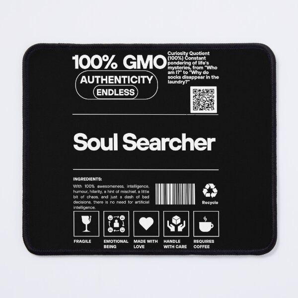 Item preview, Soul Searcher Typography Artwork designed and sold by Obsidian Ink by Wilshire.