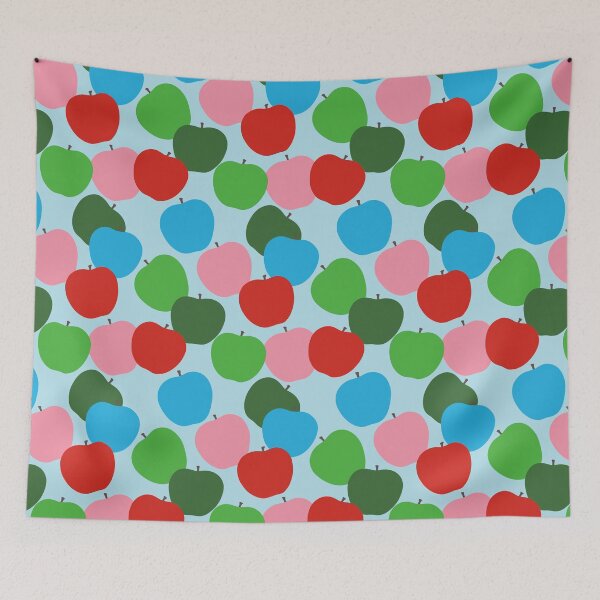 Item preview, variety of colored apple patterns designed and sold by joymikim.