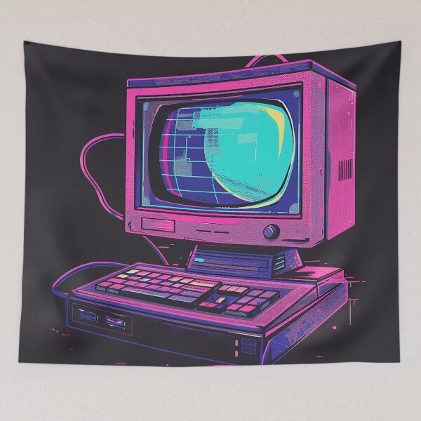 Item preview, Retro Computer Illustration designed and sold by nomiraclehere.