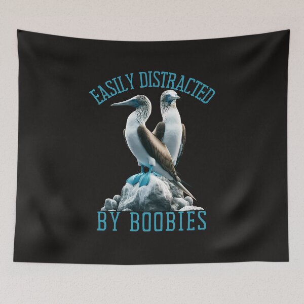 Item preview, Easily Distracted By Boobies Avian Love designed and sold by elynne9.
