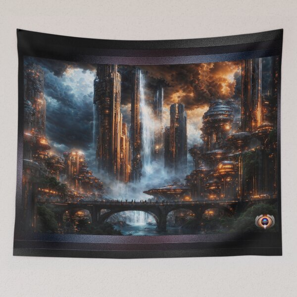 Item preview, The Erkala Metropolis On Drepous IV Mesmerizing AI Concept Architectural Art by Xzendor7 designed and sold by Xzendor7 Digital Art Creations.