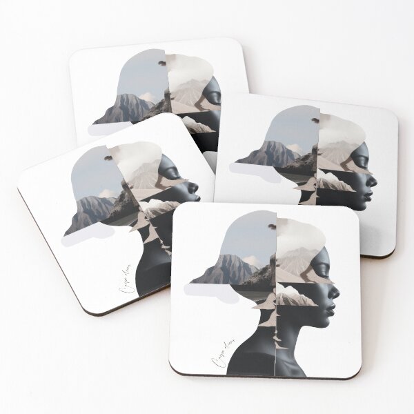 Item preview, Abstract Fine Art Collage - African Woman Vintage designed and sold by InkyGenies.