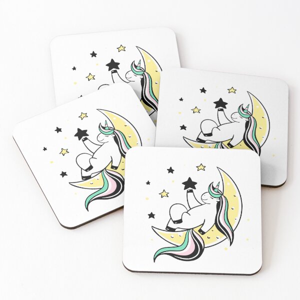 Item preview, Cartoon unicorn designed and sold by ShopMaxiDesigns.