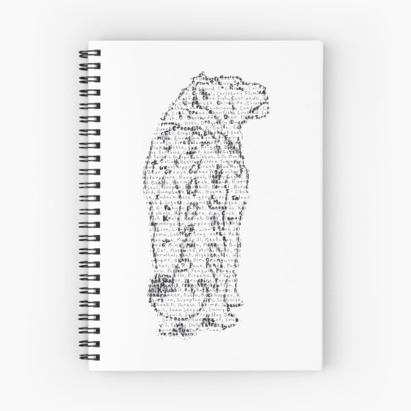 Item preview, snow leopard word art illustration designed and sold by PFoolscap.