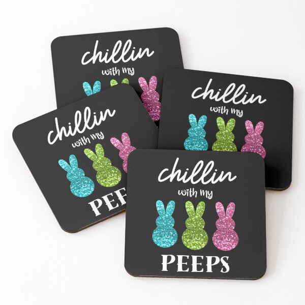Item preview,  Chillin with My Peeps Cute Rabbit Happy Easter Gift Tops designed and sold by ZACK ART.