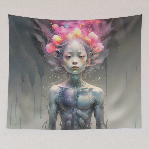 Item preview, Human-Mermaid Hybrid and Jellyfish - Desperate Boy designed and sold by MarinaFila.