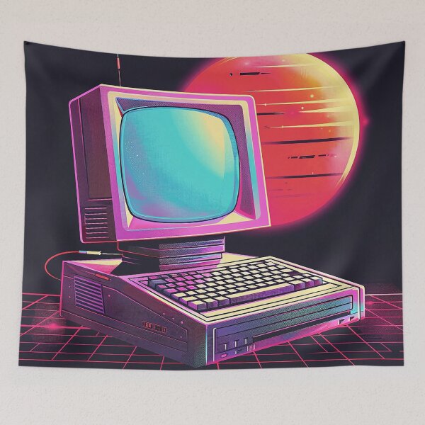Item preview, Retro Computer Illustration designed and sold by nomiraclehere.