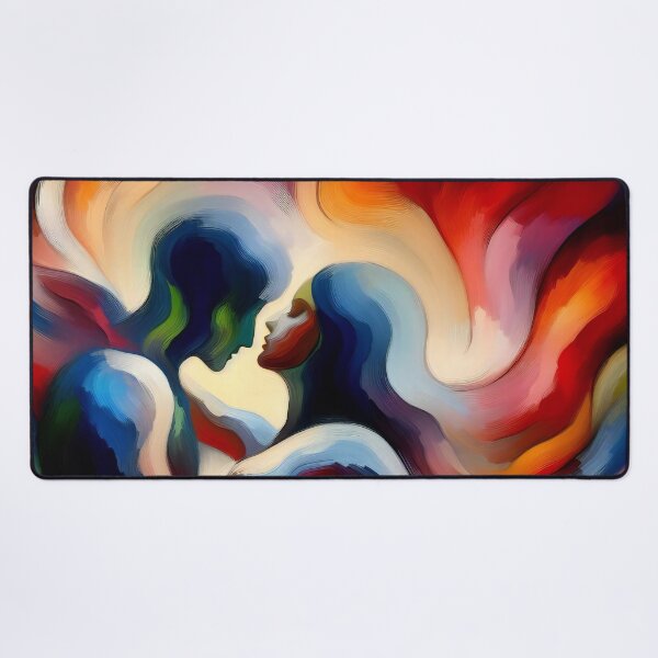 Item preview, Intertwined Souls The Dance of Love in Abstraction designed and sold by ArtComixHaven.