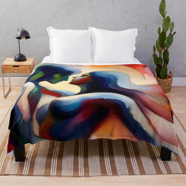 Item preview, Intertwined Souls The Dance of Love in Abstraction designed and sold by ArtComixHaven.
