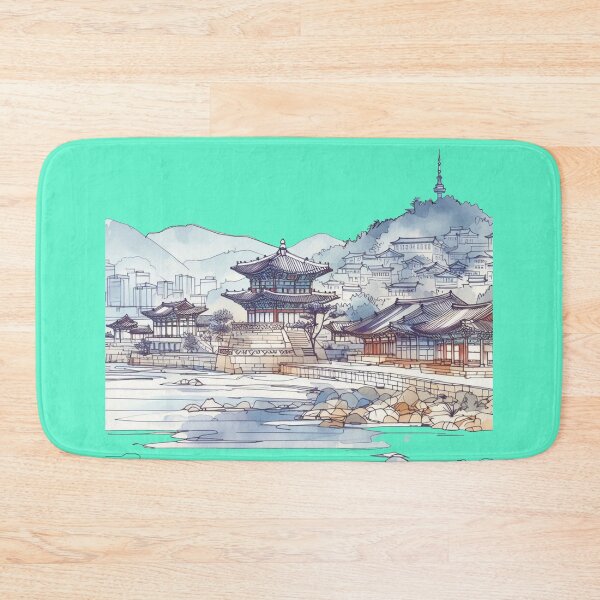 Item preview, Korean Landscapes: Sketched Cityscapes & Nature ,  designed and sold by PaintMeWorld.
