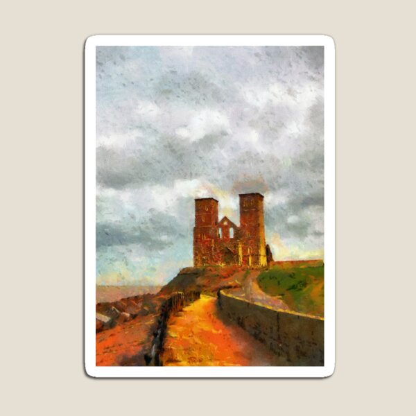 Aperçu de l'œuvre Reculver towers & Roman Fort, Kent, UK créée et vendue par buttonpresser.