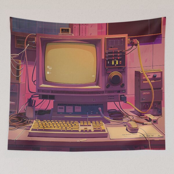 Item preview, Retro Computer Illustration designed and sold by nomiraclehere.