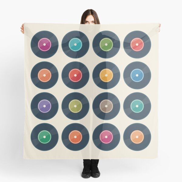 Vinyl Record Collection Scarf