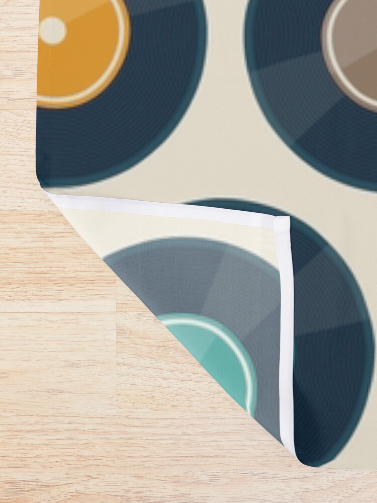 Alternate view of Vinyl Record Collection Shower Curtain