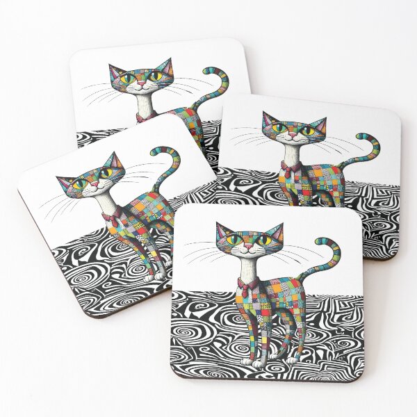 Item preview, Patchwork Purr-spective designed and sold by ramboe.