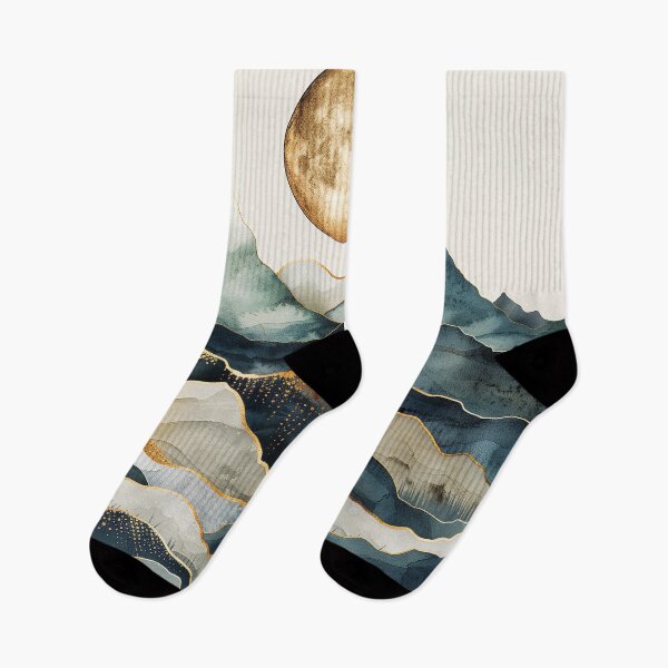 Item preview, Marble Mountain Watercolor Indigo Adventure Collage II designed and sold by TravelDream.