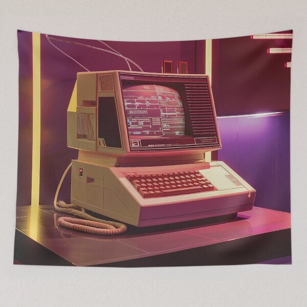 Item preview, Retro Computer Illustration designed and sold by nomiraclehere.