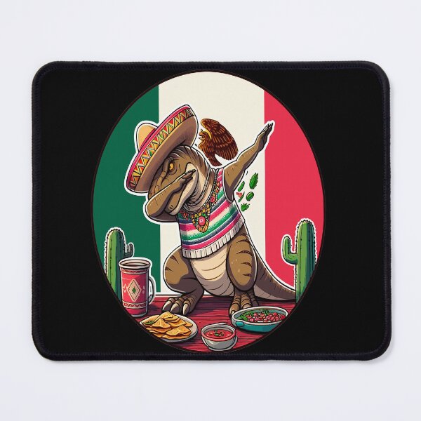 Item preview, Dabbing Mexican dinosaur Poncho Cinco de Mayo let's fiesta designed and sold by BOUCHERIT amine.