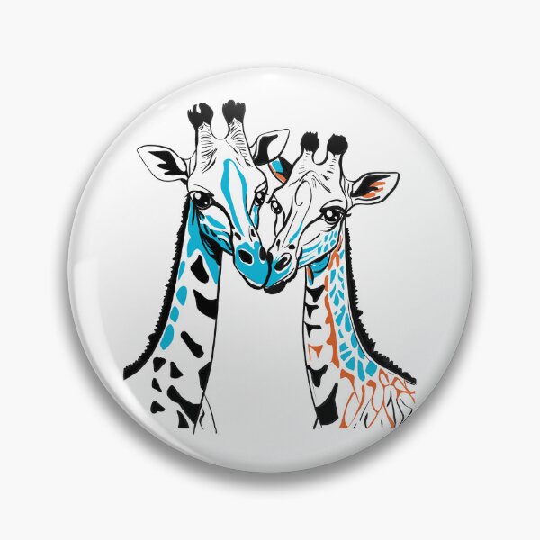 Item preview, Two giraffes standing together designed and sold by SimoesArtistry.