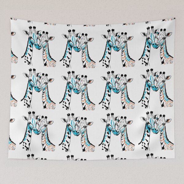 Item preview, Two giraffes standing together designed and sold by SimoesArtistry.