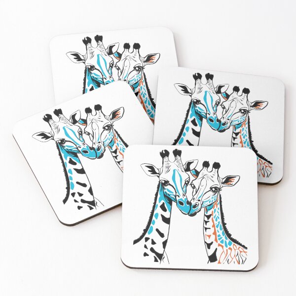 Item preview, Two giraffes standing together designed and sold by SimoesArtistry.