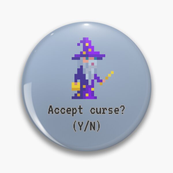 Item preview, Wizard Curse: Retro Gaming Vibes Pixel Art  designed and sold by GoblinBoutique.