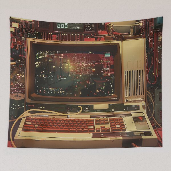 Item preview, Retro Computer Illustration designed and sold by nomiraclehere.