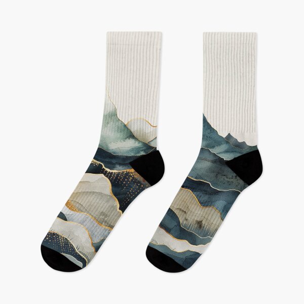 Item preview, Marble Mountain Watercolor Indigo Adventure Collage II designed and sold by TravelDream.