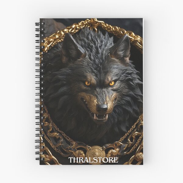 Item preview, Wolf Frame With Golden Chains designed and sold by ThralStore.