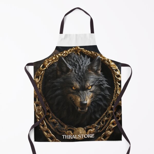 Item preview, Wolf Frame With Golden Chains designed and sold by ThralStore.