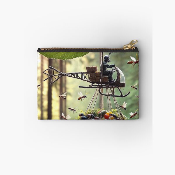 Item preview, Hardworking ant, dressed in a simple but functional pilot's outfit, operates an improvised helicopter designed and sold by AndreaMart.