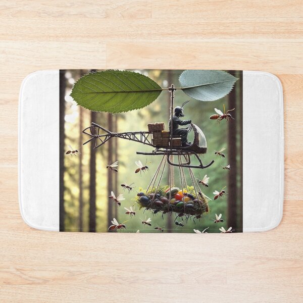 Item preview, Hardworking ant, dressed in a simple but functional pilot's outfit, operates an improvised helicopter designed and sold by AndreaMart.