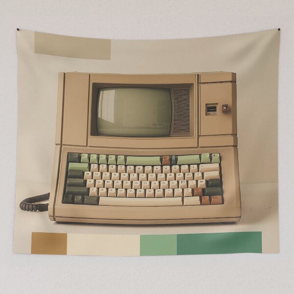 Item preview, Retro Computer Illustration designed and sold by nomiraclehere.