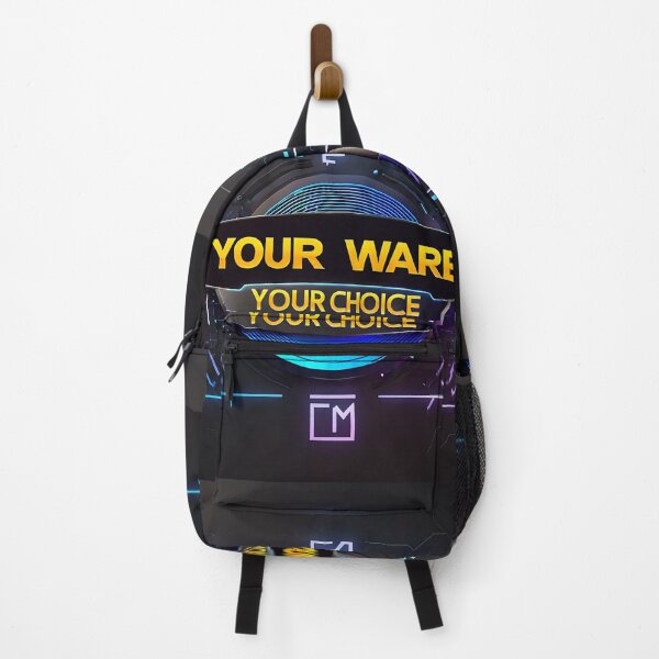 Item preview, Modern, Neon Colored Fashion brand emblem For Clothing With Text statement: "Your Ware, Your Choice."  designed and sold by TheCubedOne.