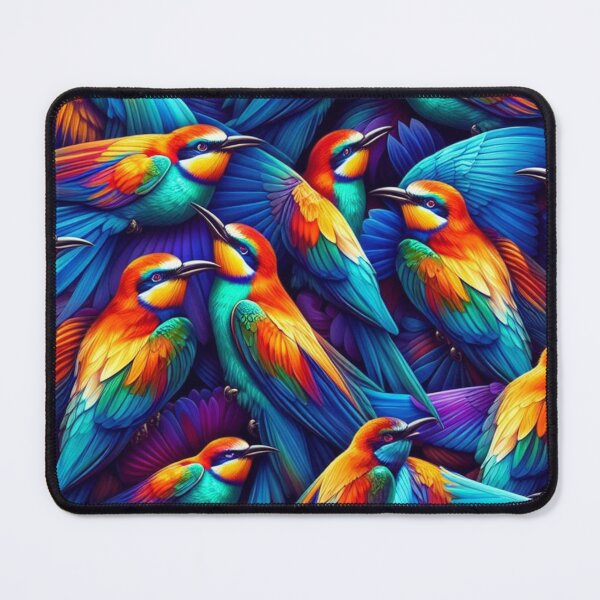 Item preview, Vibrant Rainbow Bee Eater Pattern - Mesmerizing Avian Harmony designed and sold by asbno19.