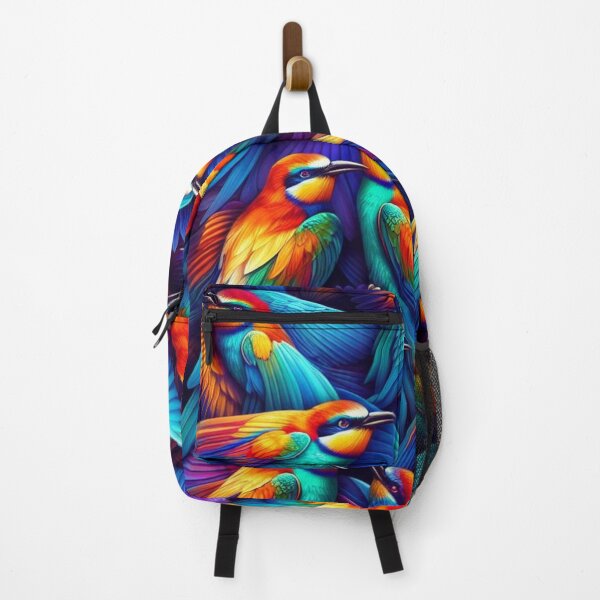 Item preview, Vibrant Rainbow Bee Eater Pattern - Mesmerizing Avian Harmony designed and sold by asbno19.