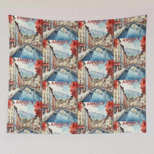 Item preview, Annecy Haute-Savoie France Vintage Poster Tourism  designed and sold by TravelersGems.
