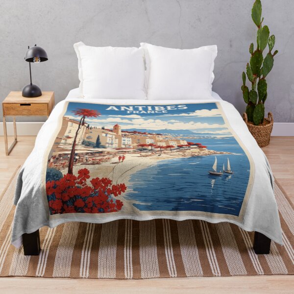 Item preview, Antibes Alpes-Maritimes France Vintage Poster Tourism  designed and sold by TravelersGems.